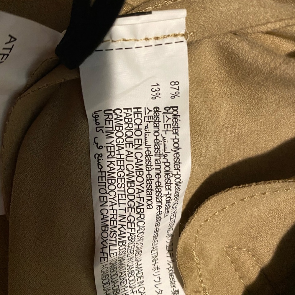 ZARA BEAUTIFUL TAN SUEDE TEXTURED SHORT TRENCH - Picture 12 of 16